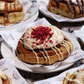 Raspberry & White Chocolate Bun
